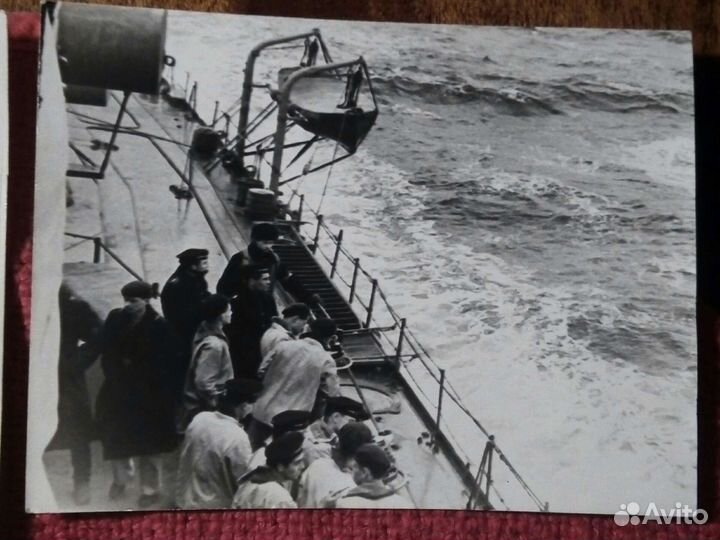 Фото «на рейде Мурманск» 1958г. 8шт СССР