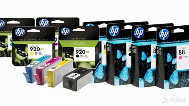 Оригинальные картриджи HP - новые с повреждениями