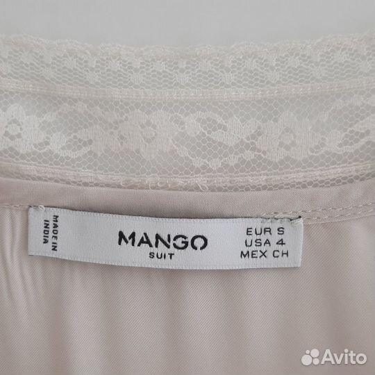 Топ Mango Натуральный шёлк р.44-46