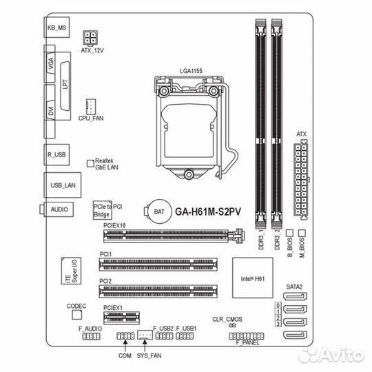 Материнская плата с процессором