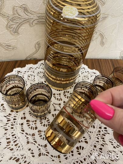 Графин и рюмки богемия