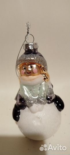 Ёлочная игрушка стекло Девочка