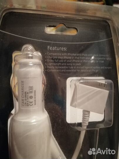 Автомобильное зарядное устройство для iPad, iPhon