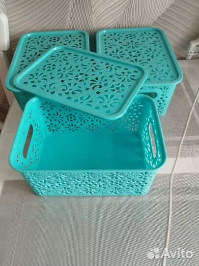 Корзина для хранения с крышкой