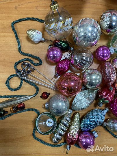 Елочные игрушки СССР советские