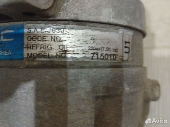 Компрессор кондиционера Шевроле Ланос