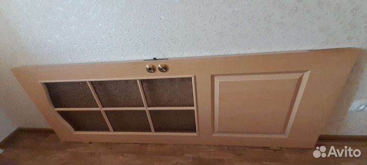 Дверное полотно со стеклом б/у