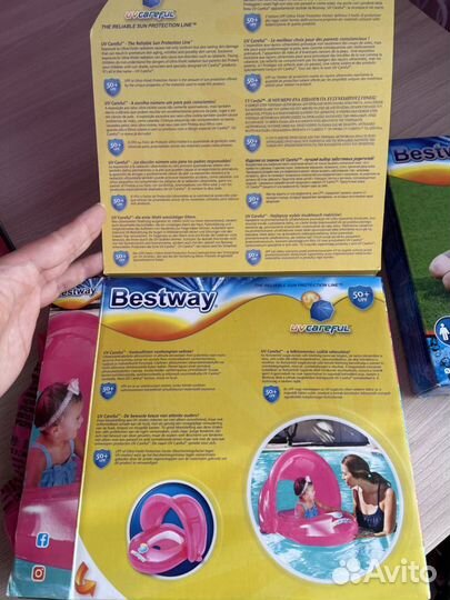 Круг для плавания с навесом для малышей