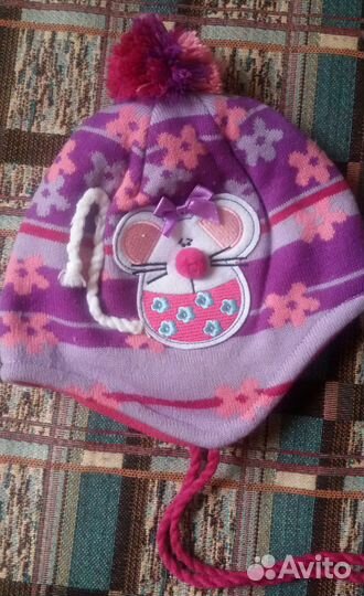 Шапка на флисовом подкладе 1.5-2 года