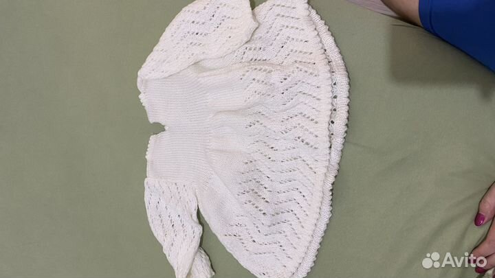 Вязаное платье детское 80