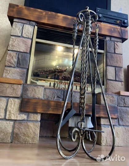 Кованый каминный набор