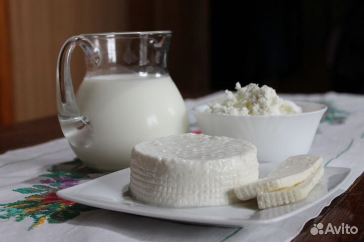 Козье молоко,сыр,творог,мёд