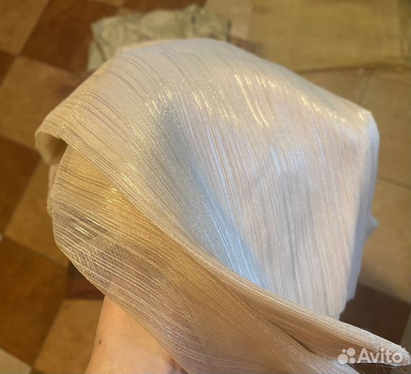 Портьер.тк Тюль длинные 6-7 м полосы Новая остатки