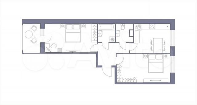 2-к. квартира, 66 м², 9/17 эт. на продажу в Щелково | Купить квартиру ...