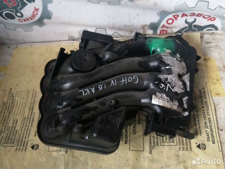 Впускной коллектор volkswagen golf, 1.6, akl