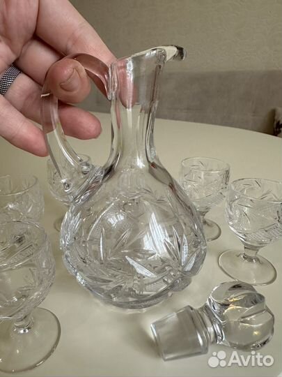 Neman Хрустальный сервиз: графин и 6 рюмок