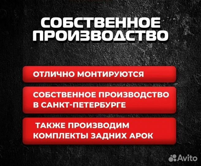 Комплект задних ремонтных арок на Mitsubishi Pajer