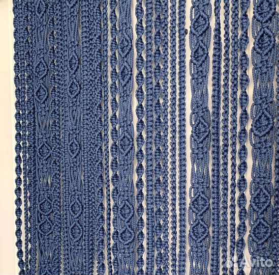 Штора макраме / плетеная штора/ вязаная штора