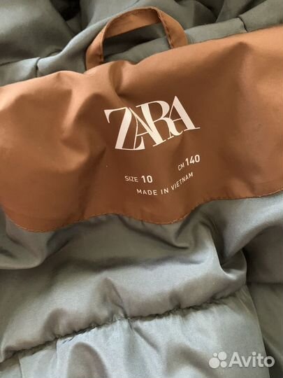 Пуховик новый Zara + шапка