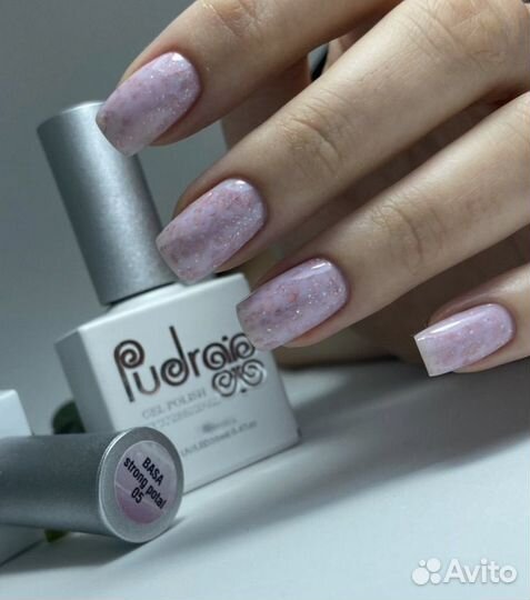База, гель лак, топ для маникюра Pudra