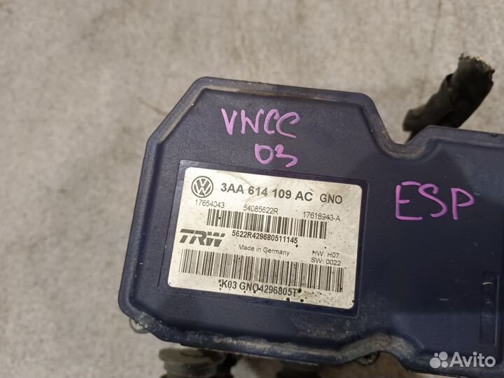 Блок ABS с функцией ESP для Volkswagen Passat CC