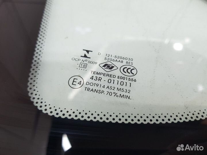Стекло кузовное глухое левое (Chery Tiggo 5)