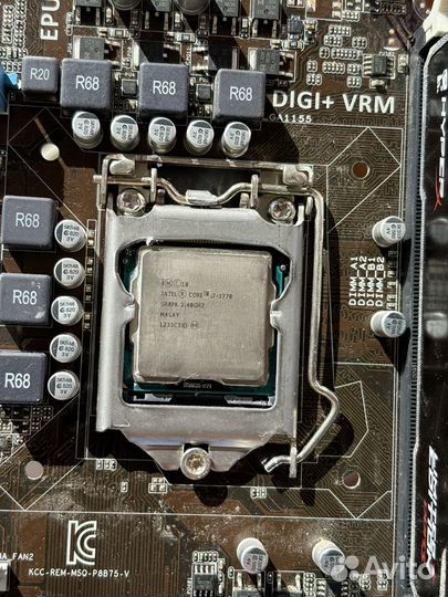 Продам плату LGA 1155 с процессором и озу