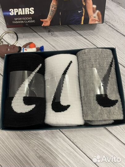 Носки nike 3 пары в коробке
