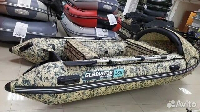 Лодка пвх Gladiator E380 PRO camo