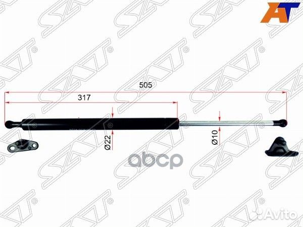 Амортизатор крышки багажника toyota kluger/high