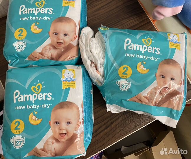 Подгузники pampers 2