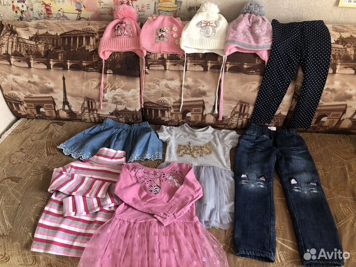 Пакет вещей для девочки на 4 года