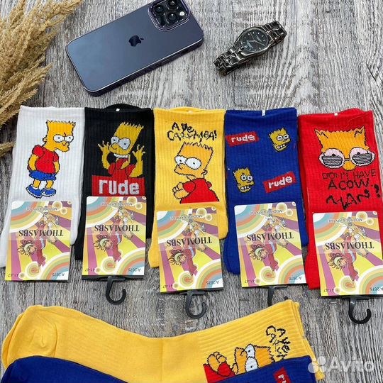 Носки Симпсоны