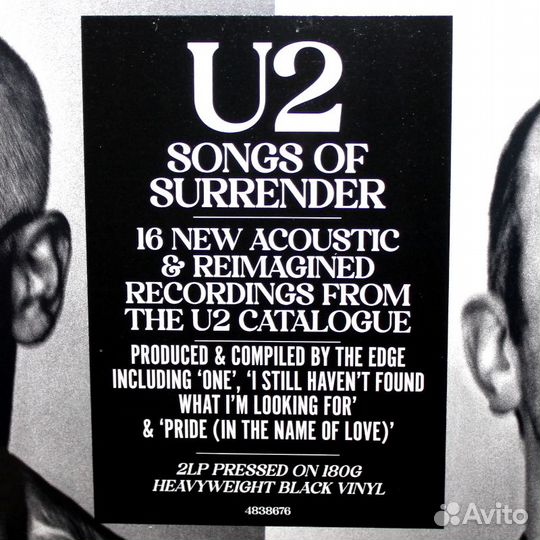 Виниловая пластинка U2 - Songs Of Surrender (2LP)