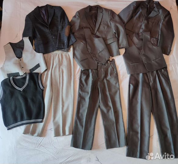 Школьная форма для мальчика серая 122 128