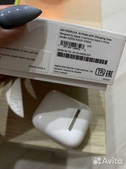 Наушники apple airpods 2 оригинал