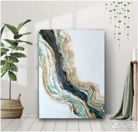 Интерьерная картина с эпоксидной смолой