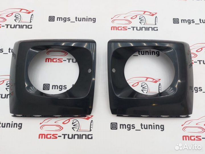 Очки на фары Mercedes G-class w464 под окрас