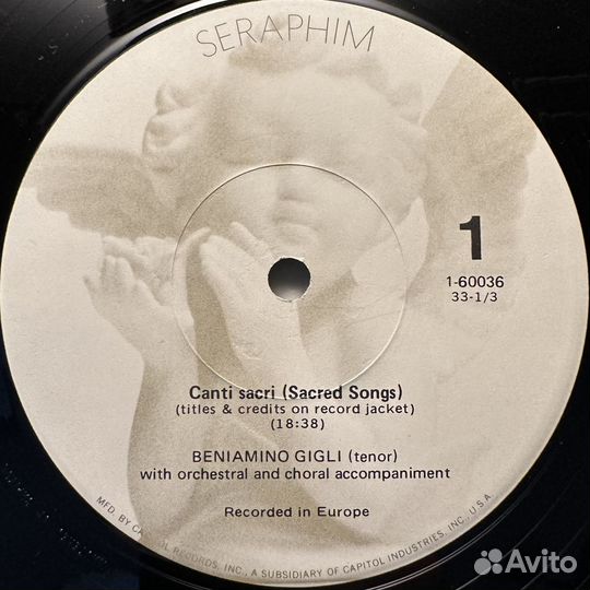 Бениамино Джильи - Священные песни (США 1967г.)