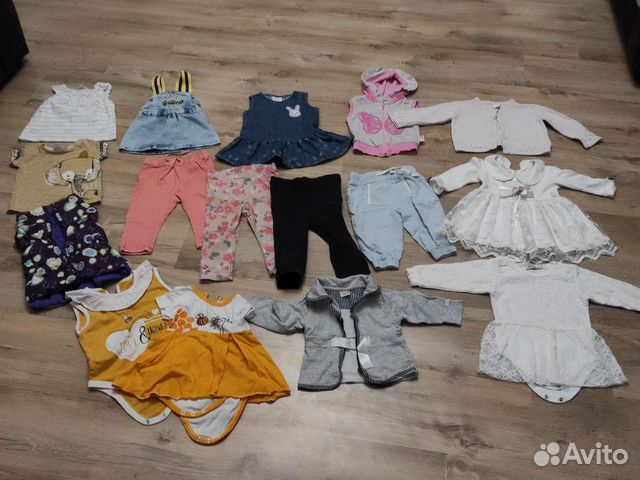 Пакетом вещи на девочку 74 см