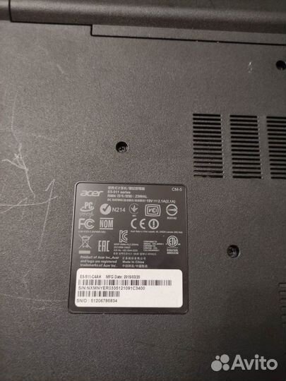 Ноутбук acer Aspire E 15