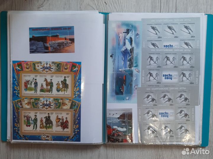 Почтовые марки Листы России