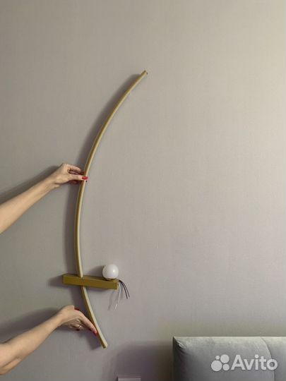 Настенный светильник бра бронза золото