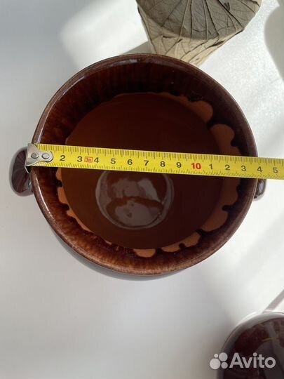 Керамический горшок, с крышкой. СССР