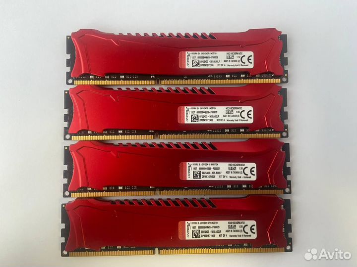 32Gb (8Gb x4) DDR3 HyperX Savage 1600 MHz