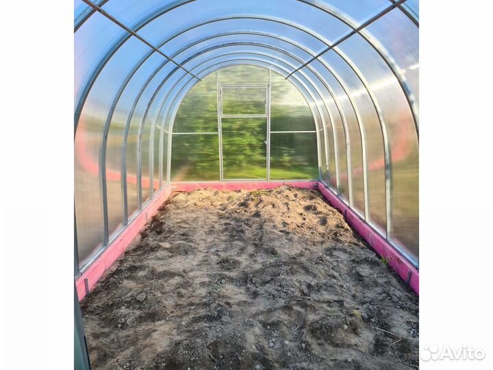 Теплица Удачная 3х4,шаг дуги 65 см(дл.6м,8 м)