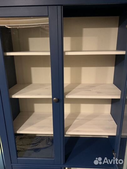 Шкаф-витрина IKEA hemnes хемнес