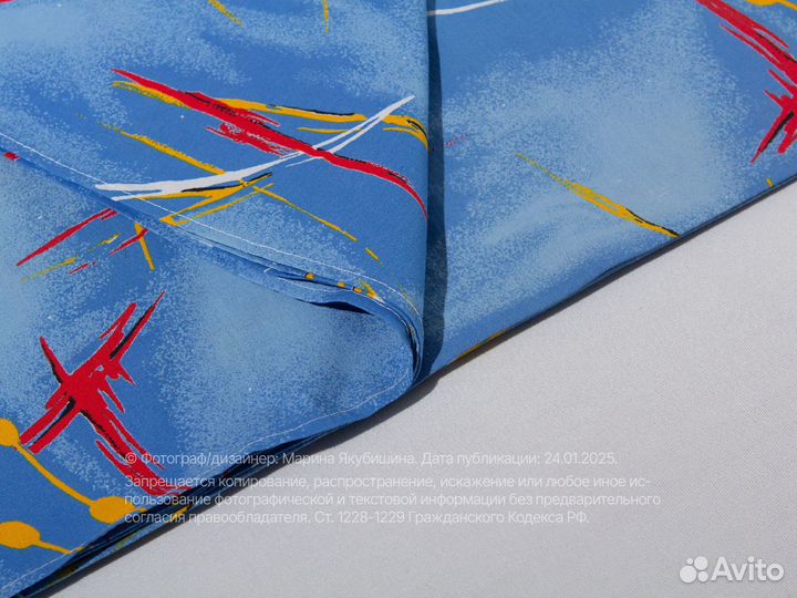 Простыня синяя 140х200 см хлопок