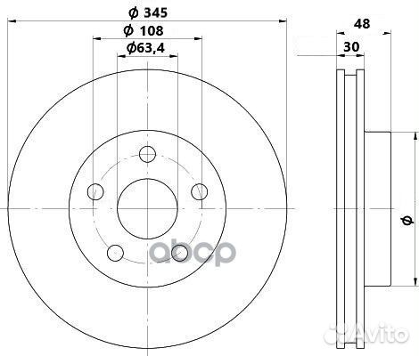 Диск торм. для а/м Geely Monjaro (22) перед
