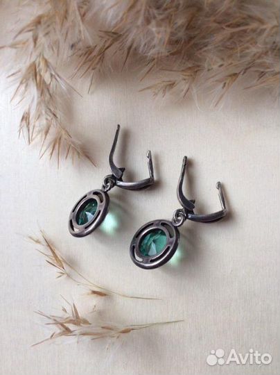 Серьги серебро